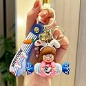 GRACIOUS MART (1 pcs Keychains are small, decorative items Character Cartoon Keychains and Keyrings Set For School Bags, Bike, Car Birthday Gifts