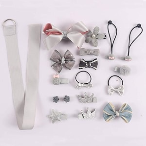 gracious mart 18 pcs baby girl39s hair clips set hair ties elastic for girls toddlers hair accessory18 pcs hair clips