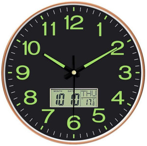 gracious mart analog-digital 295 cm x 295 cm wall clock red with glass standard