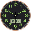GRACIOUS MART Analog-Digital 29.5 cm X 29.5 cm Wall Clock (Red, With Glass, Standard)