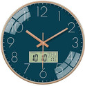 GRACIOUS MART Analog-Digital 29.5 cm X 29.5 cm Wall Clock (Peach, With Glass, Standard)