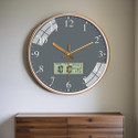 GRACIOUS MART Analog-Digital 29.5 cm X 29.5 cm Wall Clock (Multicolor, With Glass, Standard)