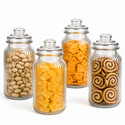 GRACIOUS MART Glass Grocery Container -