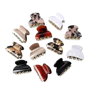 gracious mart hair clips for women and ladies hair accessories resin hair barrettes fashion french design clips for women6 small buckle