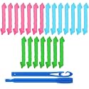 GRACIOUS MART Hair Curlers - Spiral Curls No Heat Wave Hair Curlers Styling Kit with 3 Pieces Styling Hooks for Most Kinds of Hairstyles (14 Pcs. Hair Curlers)