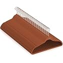 GRACIOUS MART Velvet Hangers,Non Slip Notched with Rose Gold Hook Coat/Suit Hangers,Space Saving 360 Degree Swivel Hook Clothes Hangers Wardrobe Hanger. (Brown, 30)