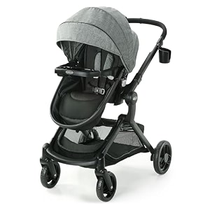 graco modes nest baby stroller with height adjustable reversible seat bassinet mode extra large storage nico self standing fold with flat recline amp lightweight aluminum frame