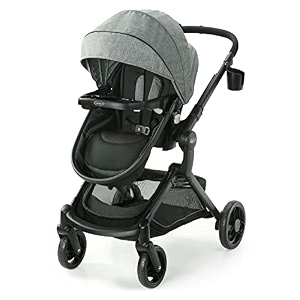 graco modes nest baby stroller with height adjustable reversible seat bassinet mode extra large storage nico self standing fold with flat recline amp lightweight aluminum frame