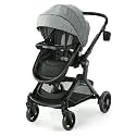 Graco Modes Nest Baby Stroller with Height Adjustable Reversible Seat, Bassinet Mode, Extra Large Storage, Nico, Self Standing Fold with Flat Recline & Lightweight Aluminum Frame