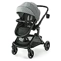 Graco Modes Nest Baby Stroller with Height Adjustable Reversible Seat, Bassinet Mode, Extra Large Storage, Nico, Self Standing Fold with Flat Recline & Lightweight Aluminum Frame