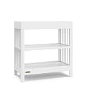 Graco Teddi Changing Table with Water-Resistant Changing Pad, White