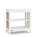 Graco Teddi Changing Table with Changing Pad, White and Driftwood