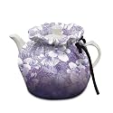 Gradient Petunia Insulation Cotton Vintage Warm Kettle Cover Breakfast Tea Pot Cover Kitchen Tea Pot Dust Cover with Elastic Band Kitchen Coffee Table Decorative Accessories