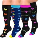 Graduated Copper Compression Socks for Women Men Circulation 20-30mmhg-Best Support for Running,Nursing,Hiking