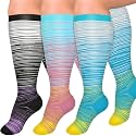 Graduated Copper Compression Socks for Women Men Circulation 20-30mmhg-Best Support for Running,Nursing,Hiking