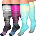 Graduated Copper Compression Socks for Women Men Circulation 20-30mmhg-Best Support for Running,Nursing,Hiking