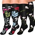 Graduated Copper Compression Socks for Women Men Circulation 20-30mmhg-Best Support for Running,Nursing,Hiking