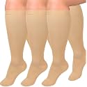 Graduated Copper Compression Socks for Women Men Circulation 20-30mmhg-Best Support for Running,Nursing,Hiking