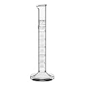 Graduated Cylinder, 5ml - Class A Tolerance ±0.05ml - Round Base - Blue Graduations - Borosilicate 3.3 Glass - Eisco Labs