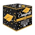 Graduation Card Box, Graduation Party Decorations 2026, Black Graduation Box, Graduation Card Holder, Foldable Cardboard Congrats Grad Card Gift Box for Graduation Party Supplies Party Favors