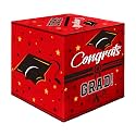 Graduation Card Box, Graduation Party Decorations 2026, Red Graduation Box, Graduation Card Holder, Foldable Cardboard Congrats Grad Card Gift Box for Graduation Party Supplies Party Favors