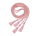 Graduation Double Honor Cords with Tassel, 68" Long (Pink)