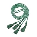 Graduation Double Honor Cords with Tassel, 68" Long (Kelly Green)