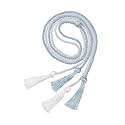 Graduation Double Honor Cord with Tassel, 68" Long (Sky Blue+White)