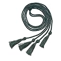 Graduation Double Honor Cords with Tassel, 68" Long (Forest Green)