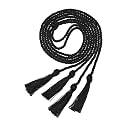 Graduation Double Honor Cords with Tassel, 68" Long (Black)
