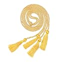 Graduation Double Honor Cords with Tassel, 68" Long (Gold)