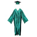 Gradzilla Graduation Cap and Gown Set - Shiny Finish for High School and College, Durable Robes for Commencement Ceremonies