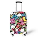 Graffiti Design Luggage Cover Luggage Cover Protector,Carry on Luggages Covers,Travel Luggages Suitcase Covers Protector Fit 18-32 Inch Dust Pollution Prevention