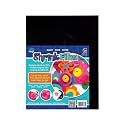 Grafix Shrink Film, Black Opaque, 8.5 x 11 in, Pack of 15