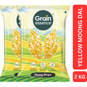 GRAIN ESSENCE Unpolished Yellow Moong Dal (Split) (2 kg)