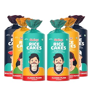 grainic rice cakes assorted saver pack of 6 i all natural and gluten - free 6 x 135 g 492 g pack of 6