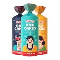GRAINIC Rice Cakes, Assorted Saver Pack of 3 I All Natural and Gluten - Free (3 X 135 g) (120 g (Pack of 3))