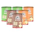 GRAINIC Popcrisps- Assorted Popped Rice Crisps I Apple & Cinnamon/Salted Caramel/Buttery Chocolate I Never Baked, Never Fried I 6 Cans X 72 Gms