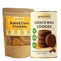 Grainified Trial Box | Corn Crackers + Choco Ragi Cookies | No Maida | No Preservatives | 150g