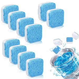 graiyt set of 12 washing machine cleaner deep cleaning detergent effervescent tablet for perfectly cleaning of tubdrum laundry fresh no smell home cleaning tool