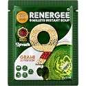 Grami Superfoods Renergee 9 Millets Instant Spinach Soup | Gluten-Free | Healthy Instant Millet Soup Powder | Perfect for Kids and Adults | No Corn Starch | No Preservative | No MSG | Low GI | Nutrient-Rich | High Fiber | Ins