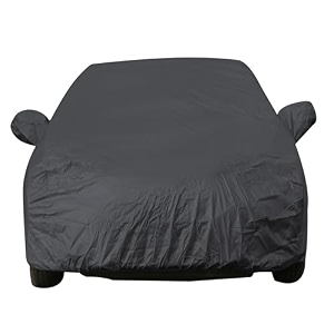 grand i10 nios dustproof car cover with mirror amp antenna pockets grey color taffeta polystertriple stitched compatible with hyundai grand i10 nios car cover 2019 to 2024 car accessories