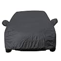 Grand I10 Nios Dustproof Car Cover with Mirror &amp; Antenna Pockets, Grey Color, Taffeta Polyster,Triple Stitched, Compatible with Hyundai Grand I10 Nios Car Cover (2019 to 2024), Car Accessories