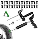GRAND PITSTOP 11 Pcs Tubeless Tire Puncture Repair Kit with Mushroom Plug for Tyre Punctures and Flats on Cars, Motorcycles, ATV, Trucks &amp; Tractors