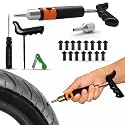 GRAND PITSTOP 21 Pcs Tubeless Tire Plugger Repair Kit with Multi-funcional Plier for Punctures and Flats on Cars, Motorcycles, ATV, RV, SUV, Trailer, Trucks &amp; Tractors (15 Mushroom Plugs)