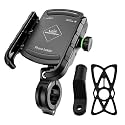 GRAND PITSTOP Mobile Holder for Bikes | (Black - Jaw Grip 360° Rotation) | Phone Mount for Motorcycle, Bicycle, Scooter | GPS Navigation Support | Anti-Slip Clamp | Sturdy Build