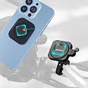 GRAND PITSTOP Mobile Holder for Bikes, Motorcycle, Scooter, Bicycles, Quick Lock Gen-2 with Ultra MAG-Lock Technology Handlebar Bike Mobile Holder for Map and GPS Navigate &amp; 360° Rotation Phone Mount