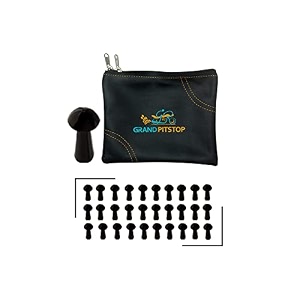 grand pitstop replacement mushroom plugs for tubeless tire puncture repair kit - for cars motorcycles- spare plugs 30 plugs