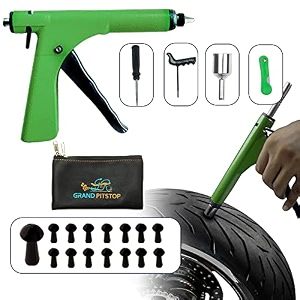 grand pitstop replacement mushroom plugs for tubeless tire puncture repair kit - for cars motorcycles- spare plugs gun pk  15 plugs