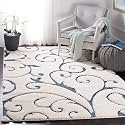 Grand Swirl Premium Shaggy Rectangular Carpet For
